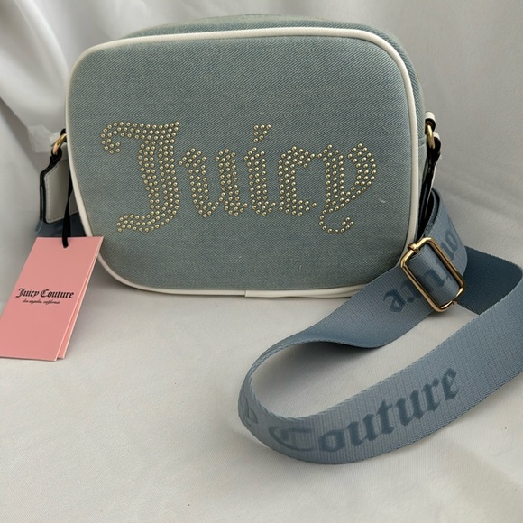 Juicy Couture Denim Obsession Camera Crossbody/Shoulder Bag - NWT - Picture 1 of 8